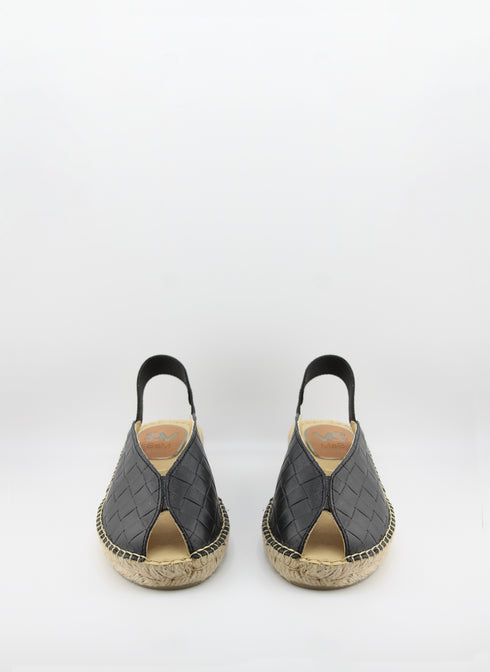 Salvi Calzados Woven Slingback Espadrille Sandals